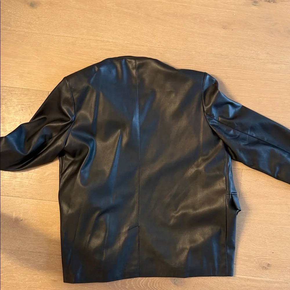 Nakd Black faux Leather blazer for women - Picture 4 of 4